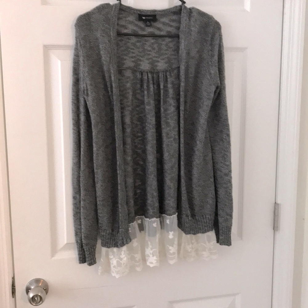Lace sweater cardigan